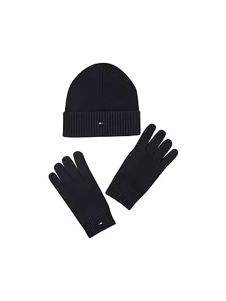 TOMMY HILFIGER | Geschenkset 2-teilig Mütze und Handschuhe | 